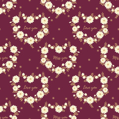 Valentines Day seamless pattern.