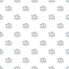 Mushroom bio organic pattern vector seamless repeat for any web design