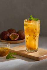 Freshing iced beverage.