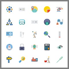 25 technology icon. Vector illustration technology set. talking and computer icons for technology works