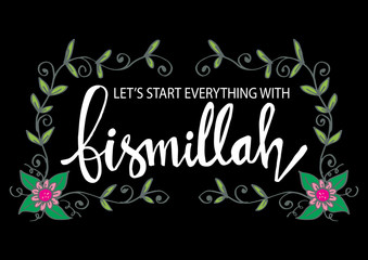 Let's start everything with bismillah