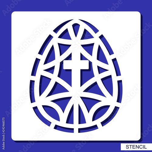 Stencil Decorative Easter Egg Template For Laser Cutting Wood Stencil Decorative Easter Egg Template For Laser Cutting Wood Carving Paper Cut And Printing Vector Ilration