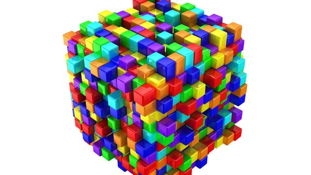 Boxes Form A Cube
