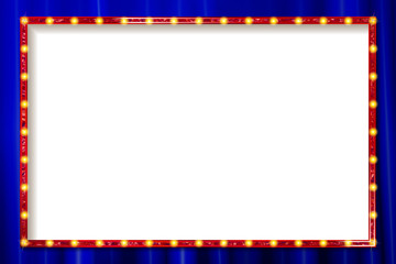 Shining retro rectangular banner. © ilona_pitkin