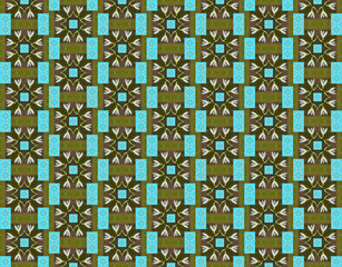 frühlingshaftes Geschenkpapier Muster mit Schneeglöckchen Kranz