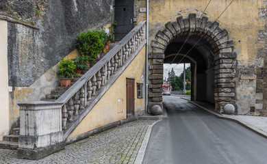Salzburg, Austria -  a UNESCO World Heritage Site due to its wonderful baroque architecture, Salzburg presents a lot of tunnels which are often made underneath palaces and residential buildings