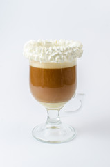 iced coffee with whipped cream