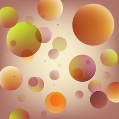 Multicolored decorative balls. Abstract colorful background for your design. - Vector graphics