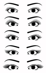 Eyelash extension shape