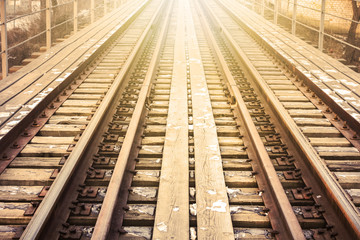 Fototapeta premium railway in perspective