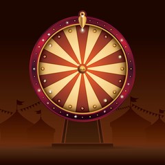Wheel of fortune, object isolated