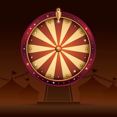 Obraz premium Wheel of fortune, object isolated