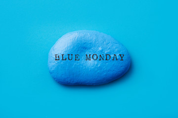 blue stone with the text blue monday