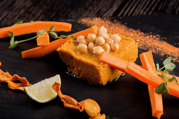 Carrot hummus.