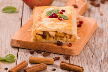 Apple strudel. 