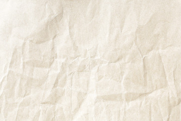 Old brown crumpled paper texture