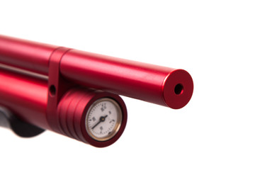 pneumatic rifle isolated on white