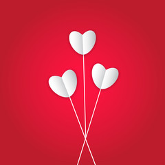 Fototapeta na wymiar Greeting card for Happy Valentine's Day.For banners,wallpapers and craft paper.Vector illustration