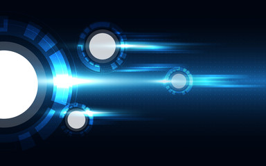 Blue Abstract Technology Background