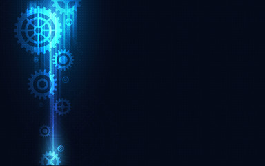 Blue Abstract Technology Background