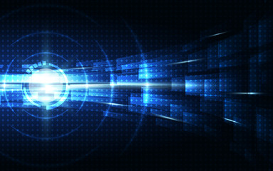 Blue Abstract Technology Background