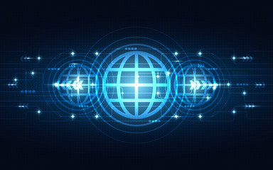 Blue Abstract Technology Background