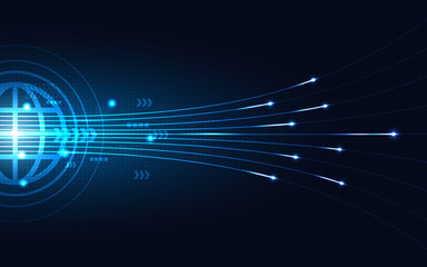 Blue Abstract Technology Background