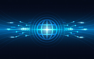 Blue Abstract Technology Background