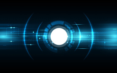 Blue Abstract Technology Background