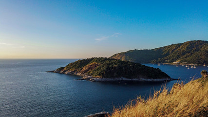 Fototapeta premium Sundown on evening time at Promthep Cape, Phuket island.