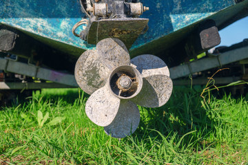 Boat engine propeller