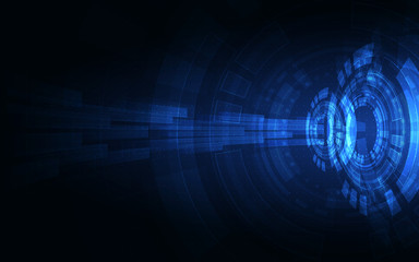 Blue Abstract Technology Background