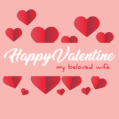 Vector Valentine's day cards templates. 