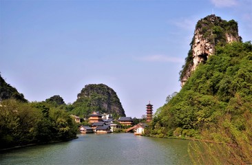 Karst mountains of the Guilin landscape 