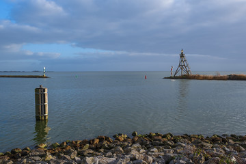 Fototapeta na wymiar Hafeneinfahrt in Hoorn/NL
