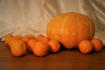 tangerines and pumpkin