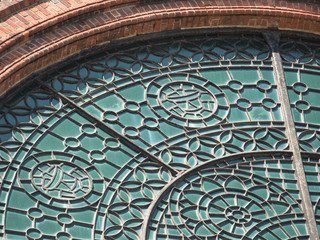 Window of St. Bartholomew's Church, Brighton, East Sussex, UK