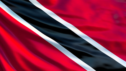 Trinidad and Tobago flag. 3d illustration