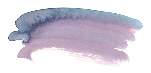 Light grey and pastel pink brush strokes painted in watercolor on clean white background