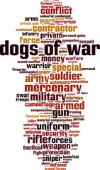 Dogs of war word cloud