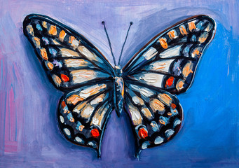 abstract painting butterfly