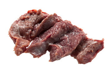 slices Raw beef