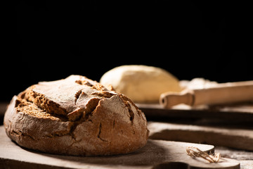 Homemade fresh bread in a Bakery shop