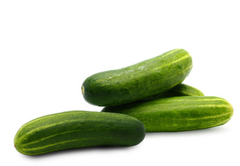 Cucumber isolated on white background.