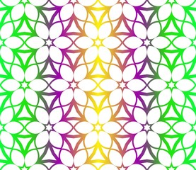 Decorative Ornament With Floral Pattern. Seamless. Vector illustration