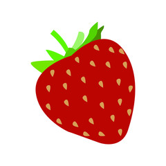Strawberry emoji vector