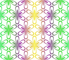 Decorative Ornament With Floral Pattern. Seamless. Vector illustration