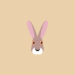 muzzle of a rabbit simple