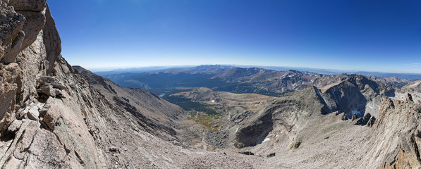 Longs Peak Narrows Panorama
