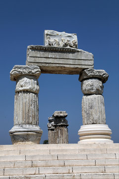 Apollon Smintheion ancient city in Gulpinar, Canakkale, Turkey